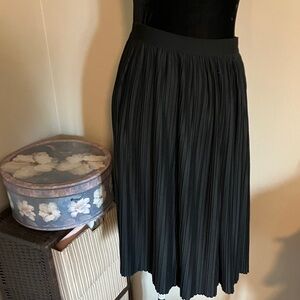 Black Pleated Skirt